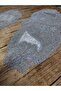 Living Room Set, Bedroom 3 Piece Coffee Table Cloth, Table Cloth 3 Piece Room Set - Gray Velvet - 2