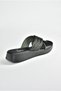 Black Genuine Leather Cross Banded Women's Slippers M291049903 - 5