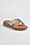 Salmon Genuine Leather Cross Banded Women's Slippers M291049903 - 6