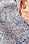 Evan Indigo Double 100% Cotton Satin Duvet Cover Set - 3