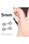 Unisex Hypoallergenic Gothic Punk Stainless Steel Earrings - 5