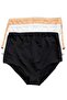 3-Piece Modal Black and White Skin Women's Wide Comfortable Maternity Panties - 4