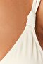 Ecru Knotted Triangle Covered Bikini Top Tbess21Bu0194 - 5