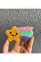 Efsarstudio Handmade Punch Embroidery Star Clip Buckle - 3