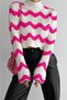 Women's Pink New Season Standard Size Fisherman Knitted Knitwear Sweater - 2
