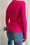 Long Sleeve Knitwear Sweater with Chain Accessory Detail 0163 - 3