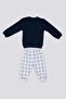 Baby Navy Blue Baby Sweatshirt Set - 5