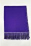 Double-Sided Plaid Scarf Shawl-Shoulder Shawl Purple