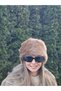 Faux Fur Women's Kalpak Feather Plush Snow Hat Beanie Black Brown Melted Women's Beret - 3