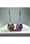 Owl Note Holder Set of 2 (Paper Pouch - Lilac) - 3
