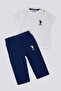 Transparent Navy Blue Baby T-shirt Set - 4