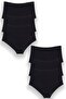 Women's Black Modal Wide Comfortable Maternity Panties, Pack of 6 - 2