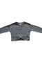 Girl's Patterned Knitted Crop Blouse - 3