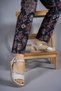 Stadiel Women's Sandals with Stones0012057 Beige Skin