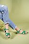 Siri Diva Women's Sandals 0012059 Green Skin - 4