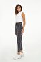 Basic Women's Smoke Color Lycra Fabric High Waist Mom Fit Jeans - 3