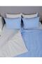 Mer-tim Cotton Ranforce Single Double Sided Duvet Cover Quilt Cover 160x220 Blue-grey