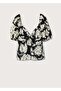Floral Patterned Flowy Shirt - 3