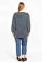 Women's Smoked Large Size Lacquer Printed Sweatshirt 65n35647 - 5