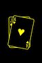 Poker Paper Car, Motorcycle, Helmet, Laptop, Glass Sticker 14x10 Cm