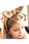 New Trend Fluffy Plush Teddy Bear Lamb Plug and Stick Movable Wire with Big Bow Women's Children's Crown