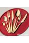 Golt Titanium 30 Pieces 6 Person Fork and Spoon Set - 3