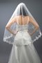 Wedding Dress Veil Lace Glitter Tulle with Comb Off-White Length 100 Cm - 4