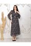 Chiffon Patterned Dress - 2