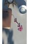 Butterfly Figured Heart Detailed Phone Charm Phone Ornament - 3