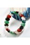 Certified Virgo Natural Stone Wide Cut Men's Bracelet - 3