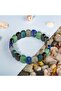 Sagittarius Natural Stone Wide Cut Men's Bracelet - 3