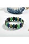Sagittarius Natural Stone Wide Cut Men's Bracelet - 4