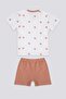 Base Polo Assn Deep Color Cream Baby T-shirt Set - 4