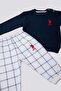 Baby Navy Blue Baby Sweatshirt Set - 3