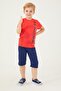 Base. Polo Assn Pomegranate Flower Pomegranate Color Boy Capri Suit - 2