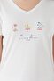 There Is Love Cream Women's Short Sleeve Pajama Set - 4