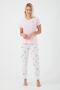 Parrot Powder Pink Women's Short Sleeve Pajama Set - 2