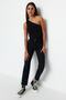 Siyah Yüksek Bel Mom %100 Pamuk Non-Stretch Jeans TWOSS23JE00085 - 4