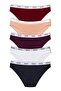 5-Piece Cotton Jacquard Elastic Women's Slip Panties