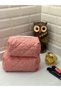 Colorful Floral-gingham Makeup Bag / Organizer (large Size)