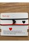 2 Pieces Magnetic Joining Heart Couple Gift Bracelet