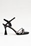 Women's Evening Dress Thin High Heeled Platform 3 Three-Striped Stoned Ankle Buckle Evening Shoes 237 - 4