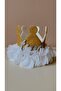 Girl's White Glitter Number Concept Special Day Crown - 2