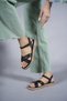 Siri Diva Women's Sandals 0012059 Black Skin - 4
