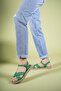 Siri Diva Women's Sandals 0012059 Green Skin