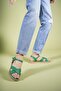 Siri Diva Women's Sandals 0012059 Green Skin - 2