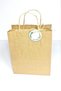 White Label Printed, Kraft Handle Bag, 12 Pieces Drawstring Gift Bag Set (22x18x8 Cm) - 3