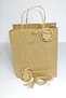 Kraft Label Printed, Kraft Handle Bag, 12 Pieces Drawstring Gift Bag Set (22x18x8 Cm)