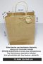Kraft Label Printed, Kraft Handle Bag, 12 Pieces Drawstring Gift Bag Set (22x18x8 Cm) - 2
