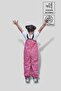 Pink Waterproof Jumpsuit with Straps - 2